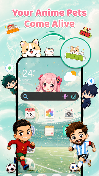 تطبيق تخصيص البطارية وإضافة حيوان متحرك للشاشة screenshot 1