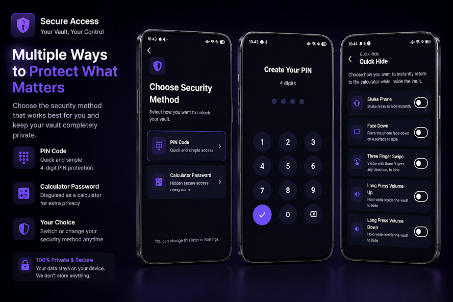 تطبيق Callock لإخفاء الصور والفيديوهات داخل آلة حاسبة سرية screenshot 1