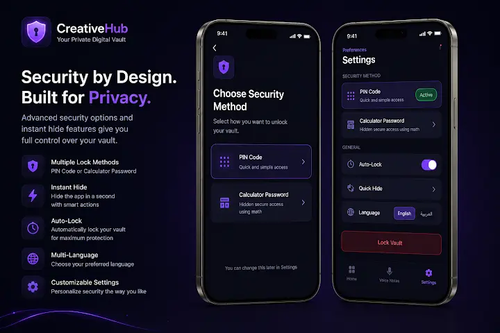 تطبيق Callock لإخفاء الصور والفيديوهات داخل آلة حاسبة - لقطة شاشة 3